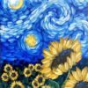 the art wine house, van gogh, wine art bar, paint bar, art and wine, pintar un cuadro fluoresecente valencia, pintar un cuadro valencia y beber vino, the starry night, la noche estrellada, planes valencia, que hacer en valencia, ocio valencia, planes ne pareja valencia, valencia secreta, sunflower