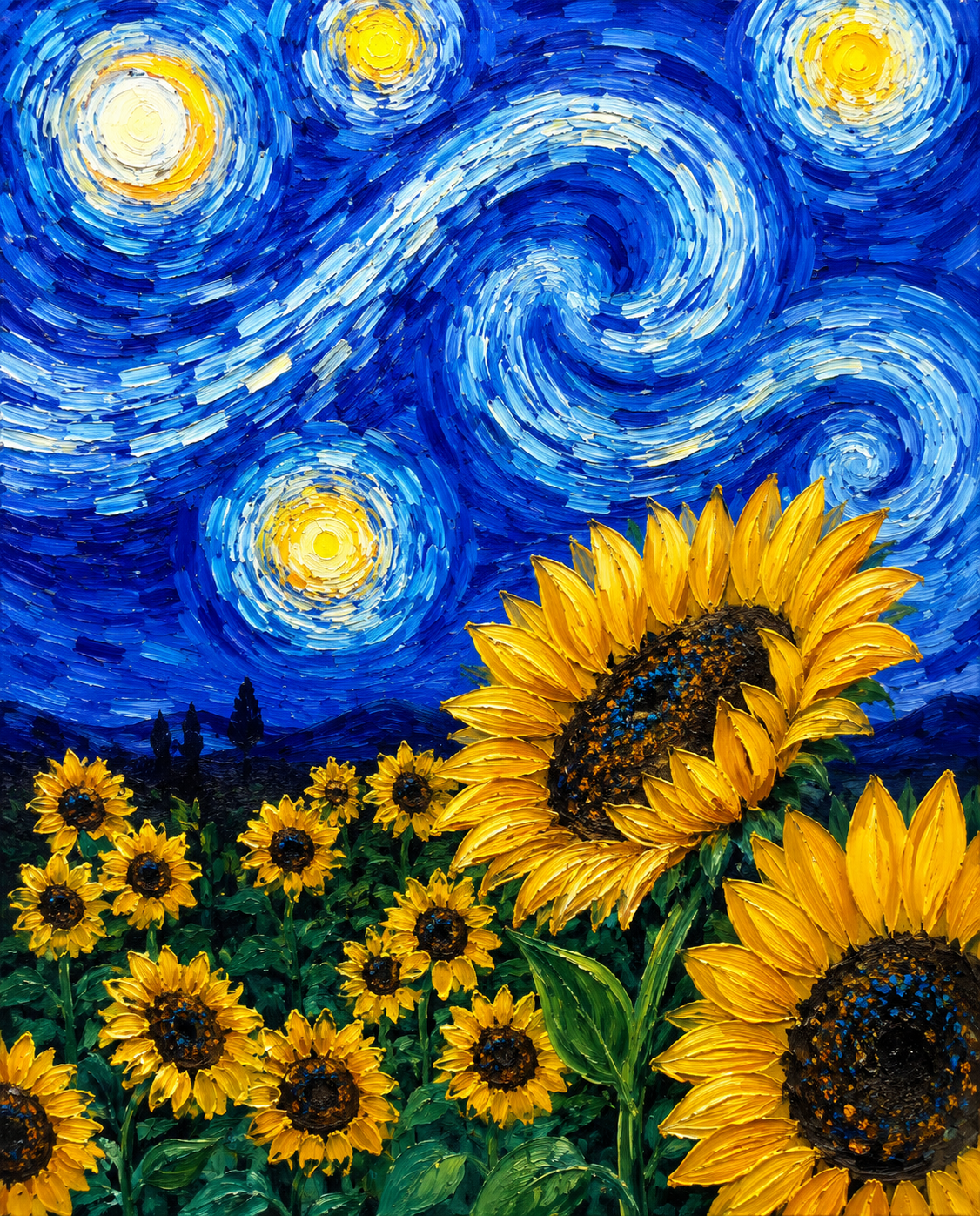 the art wine house, van gogh, wine art bar, paint bar, art and wine, pintar un cuadro fluoresecente valencia, pintar un cuadro valencia y beber vino, the starry night, la noche estrellada, planes valencia, que hacer en valencia, ocio valencia, planes ne pareja valencia, valencia secreta, sunflower